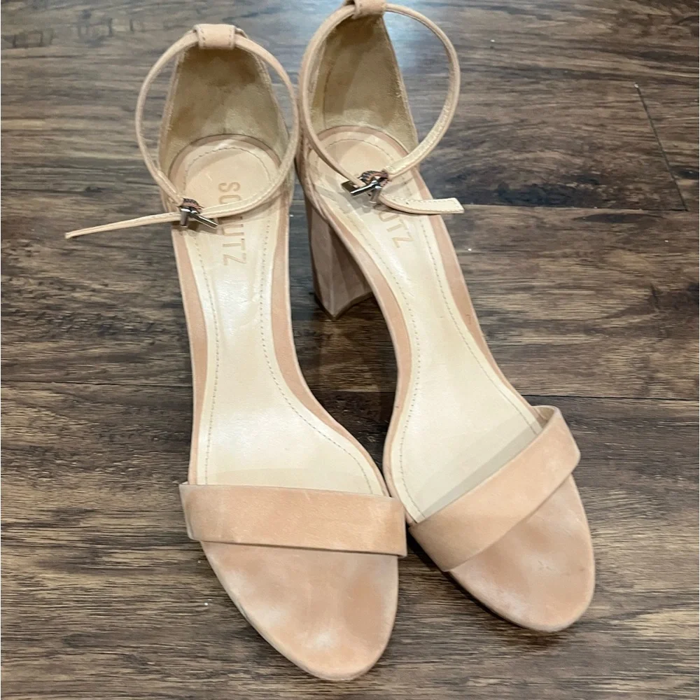 SCHUTZ tan suede